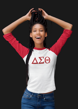 Load image into Gallery viewer, DST 3/4 Greek letters sleeve Tee shirt
