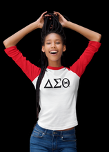 Load image into Gallery viewer, DST 3/4 Greek letters sleeve Tee shirt