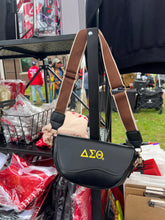 Load image into Gallery viewer, DST GOLD STAMPED ΑΣΘ Black Bag