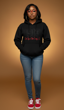 Load image into Gallery viewer, 1913 Black on Black Red Script - Hoodie