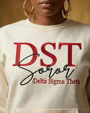 Load image into Gallery viewer, DST SOROR Embroidery Crewneck with Front pockets.