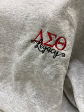 Load image into Gallery viewer, DST LEGACY Sweatshirt with embroidered Greek letters
