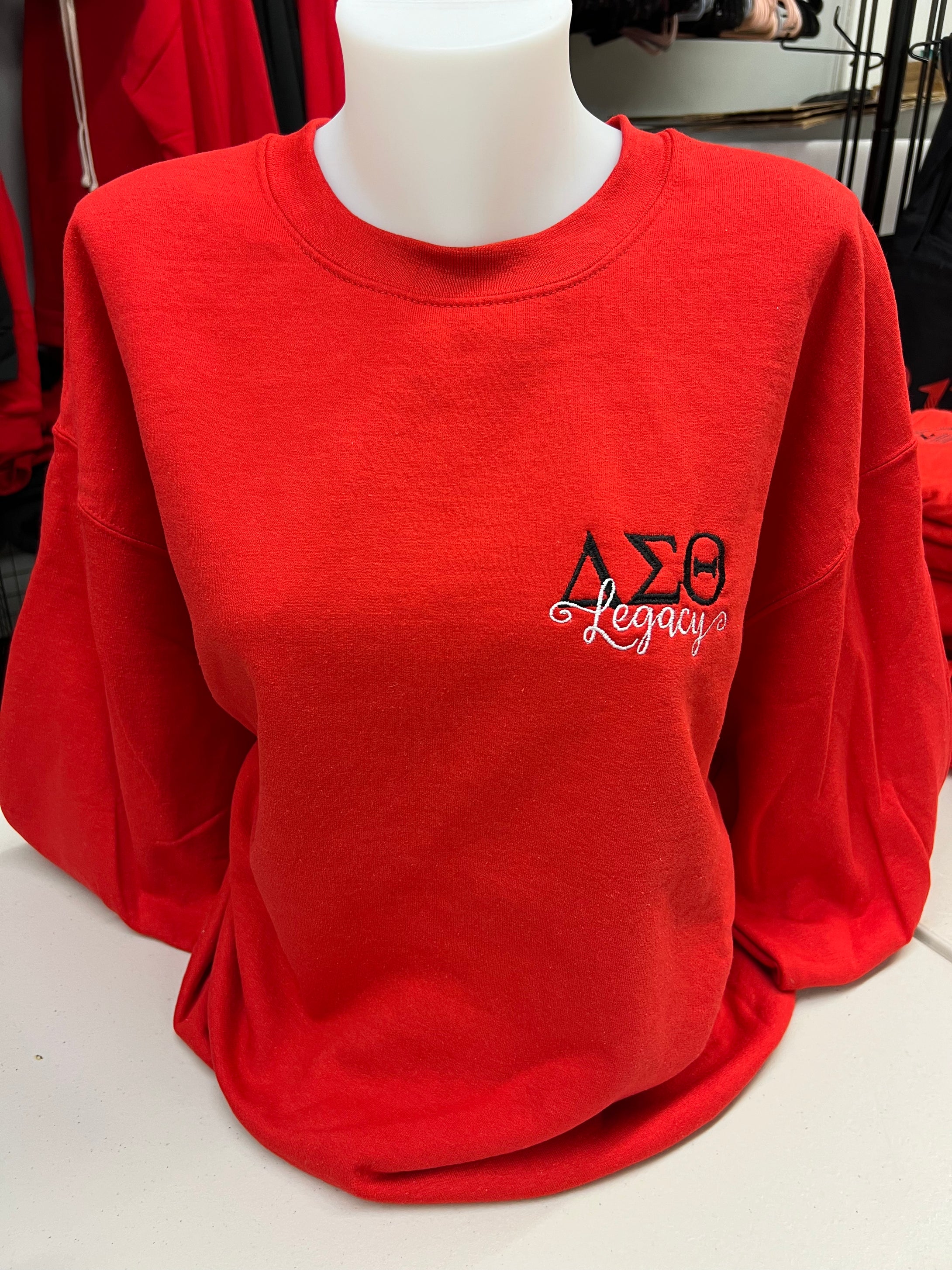 DST LEGACY Sweatshirt with embroidered Greek letters