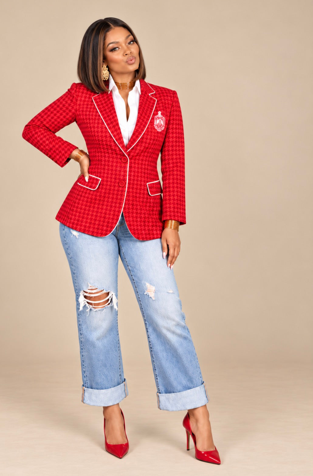 Blazing Red Blazer