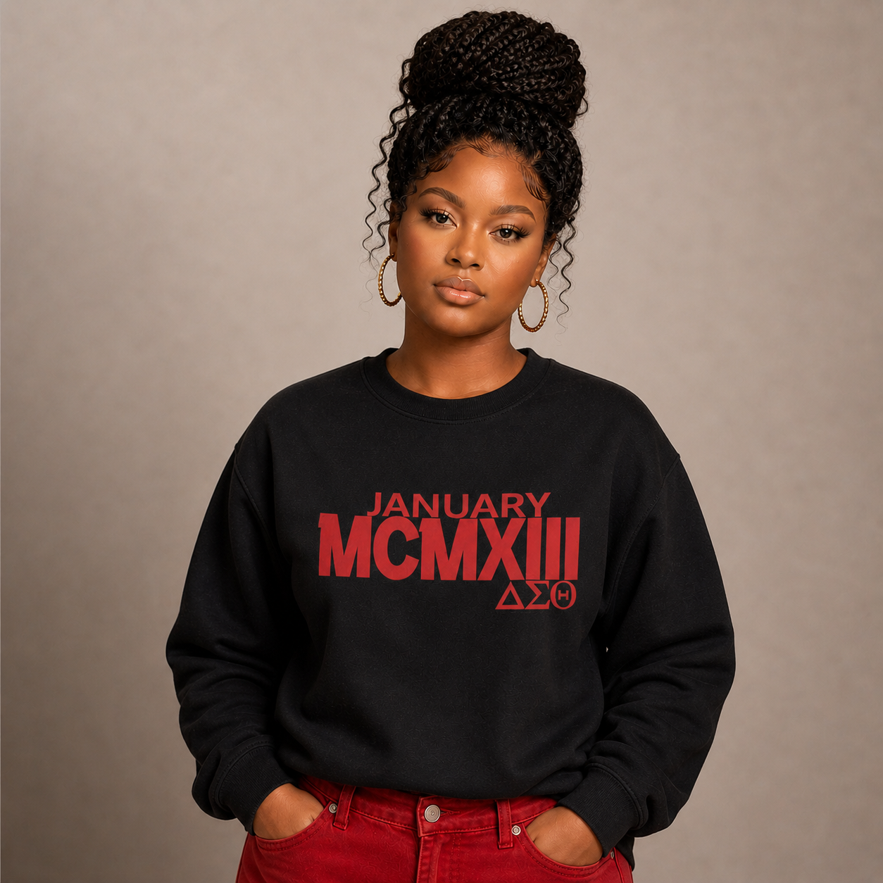 January 13 Roman numerals Sweatshirt