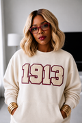 Cream 1913 Chenille Sweatshirt