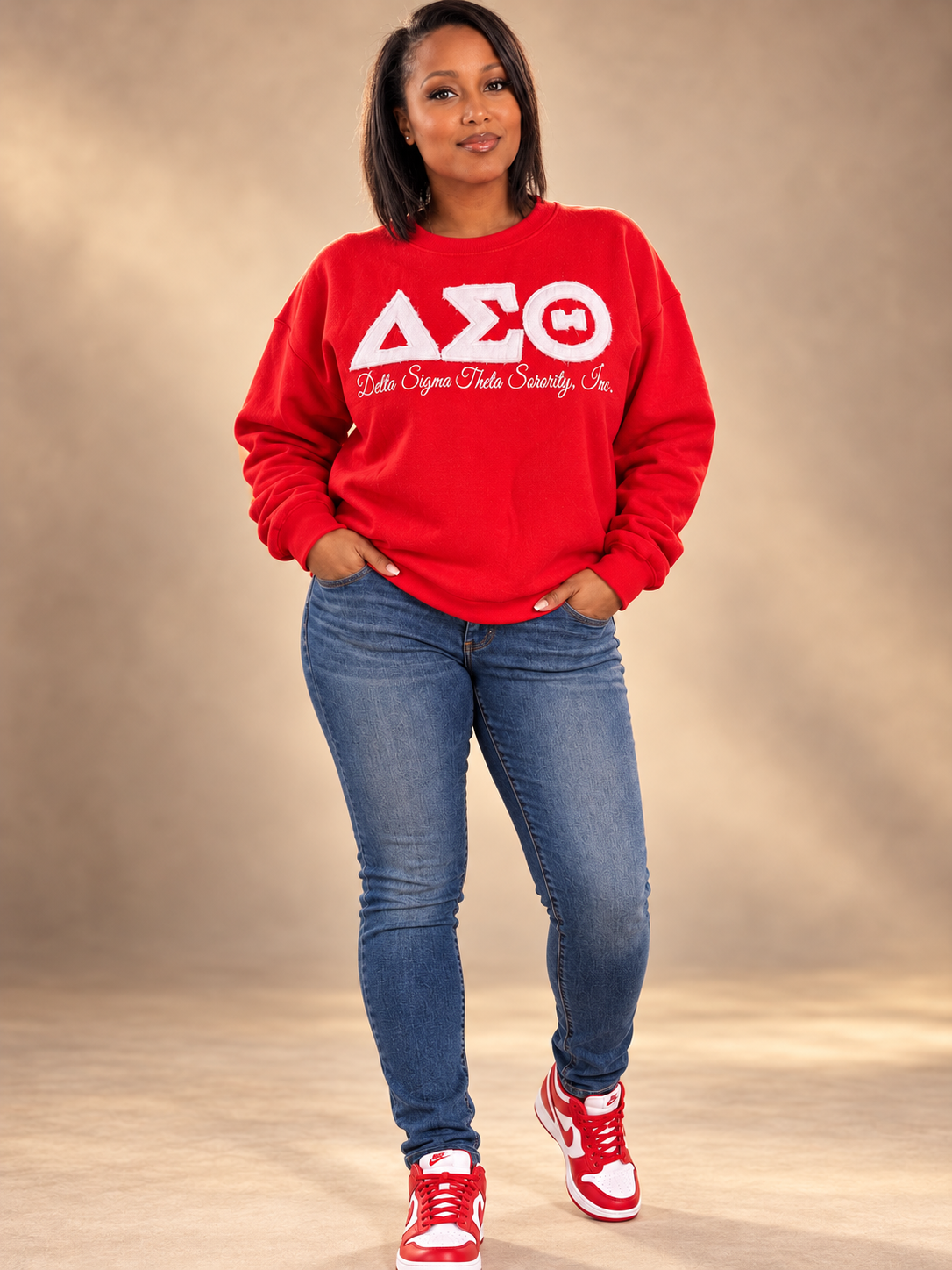 Delta Raw Edge Crewneck