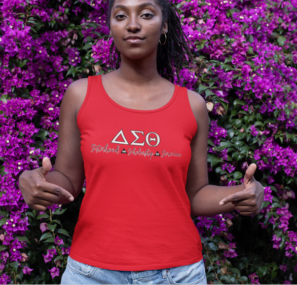 DST Sisterhood Scholarship and Service Tank Top Shirt