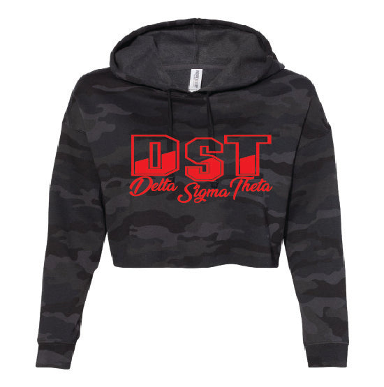 Camouflage Cropped Hoodie
