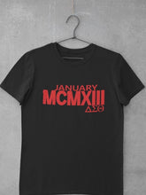 Load image into Gallery viewer, DST January 13 Roman Numeral Tee Shirt
