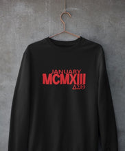 Load image into Gallery viewer, DST January 13 Roman numerals Sweatshirt
