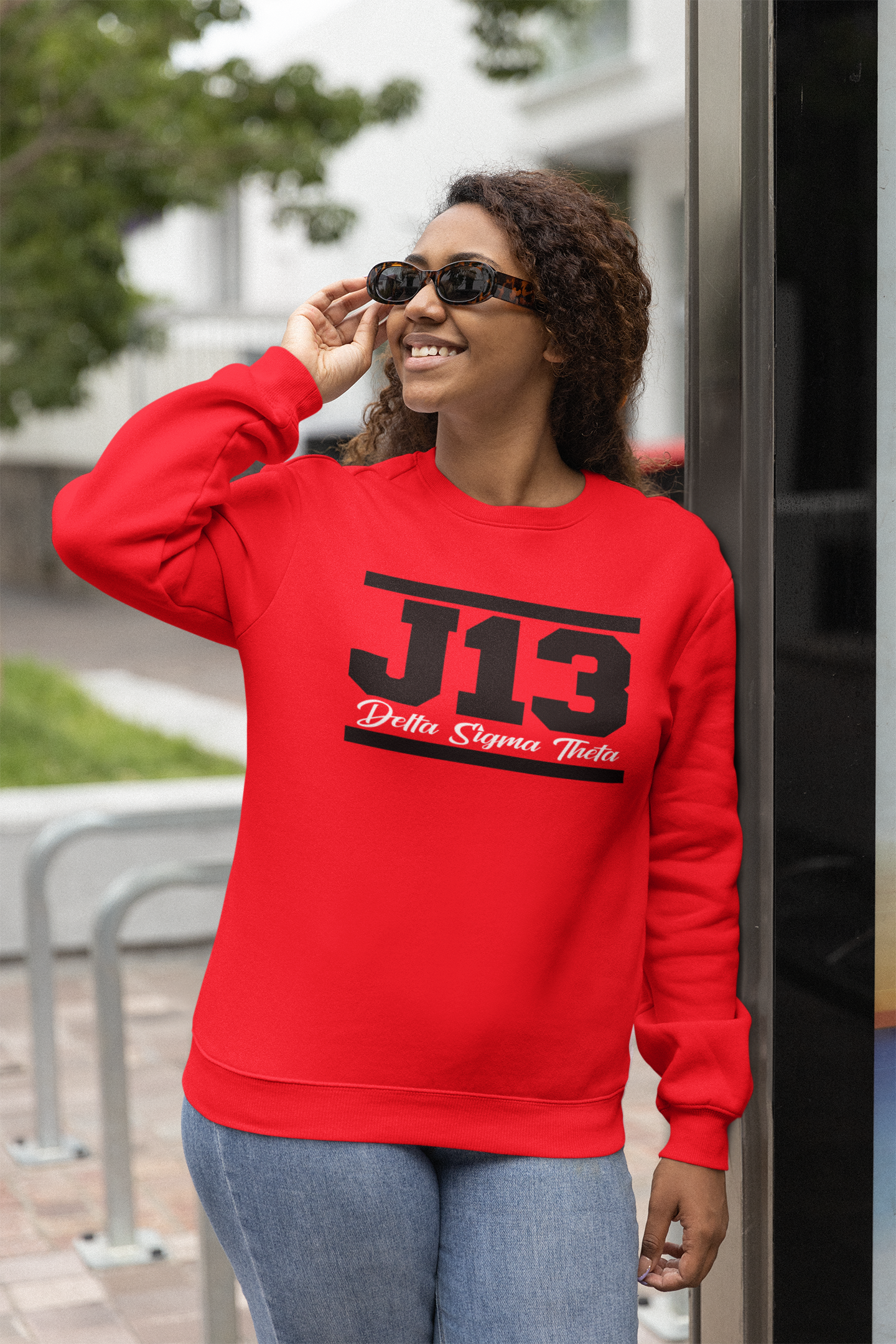 DST J13 Sweatshirt w/white script DST