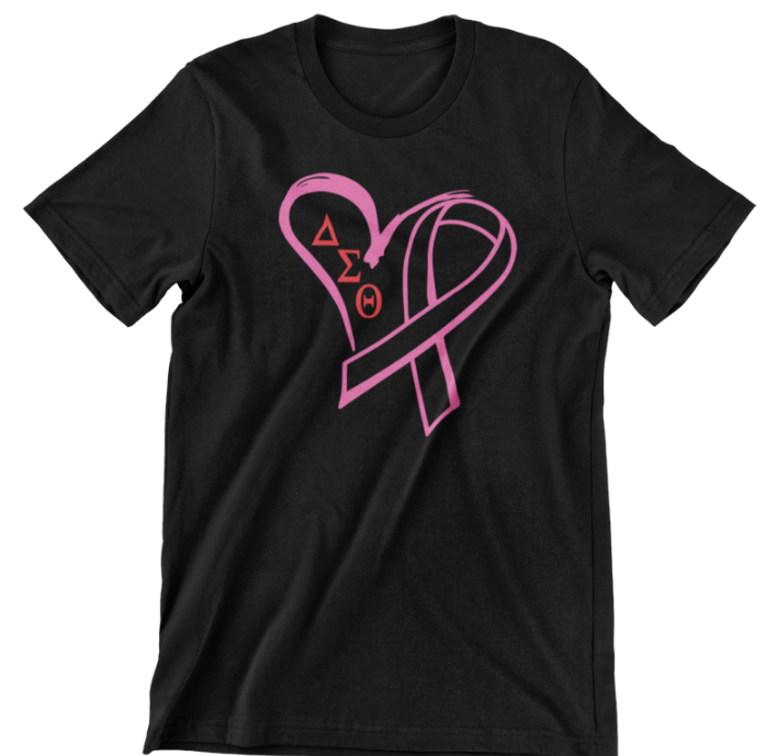 DST Breast Cancer Heart Awareness Tee Shirt