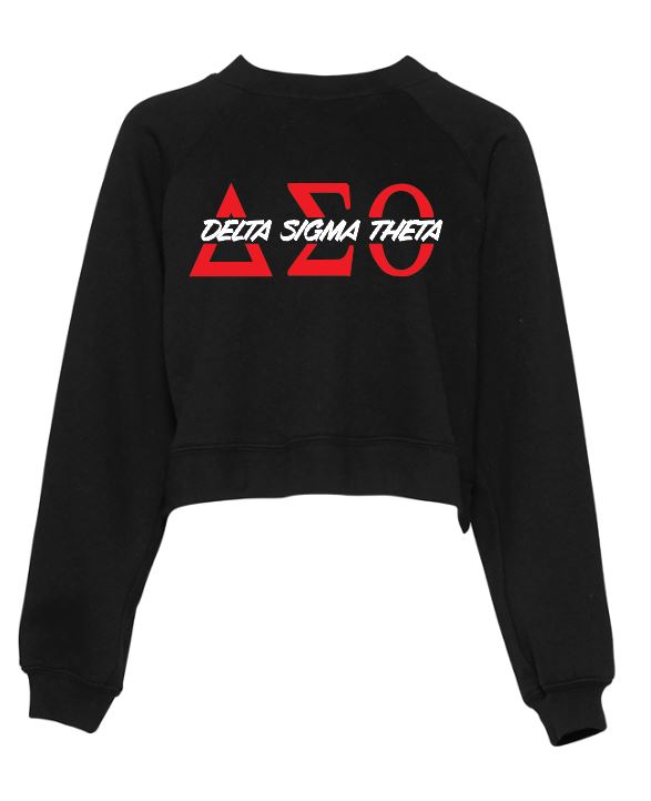 DST Greek Letter mid length embroidered sweatshirt