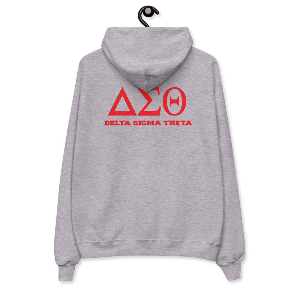 DST Greek Letter fleece hoodie