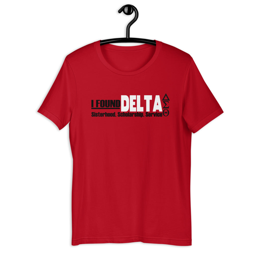 Found Delta Unisex Red T-Shirt