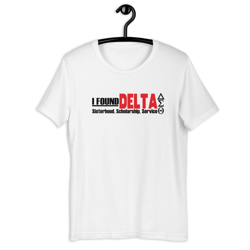 Found Delta Unisex White T-Shirt